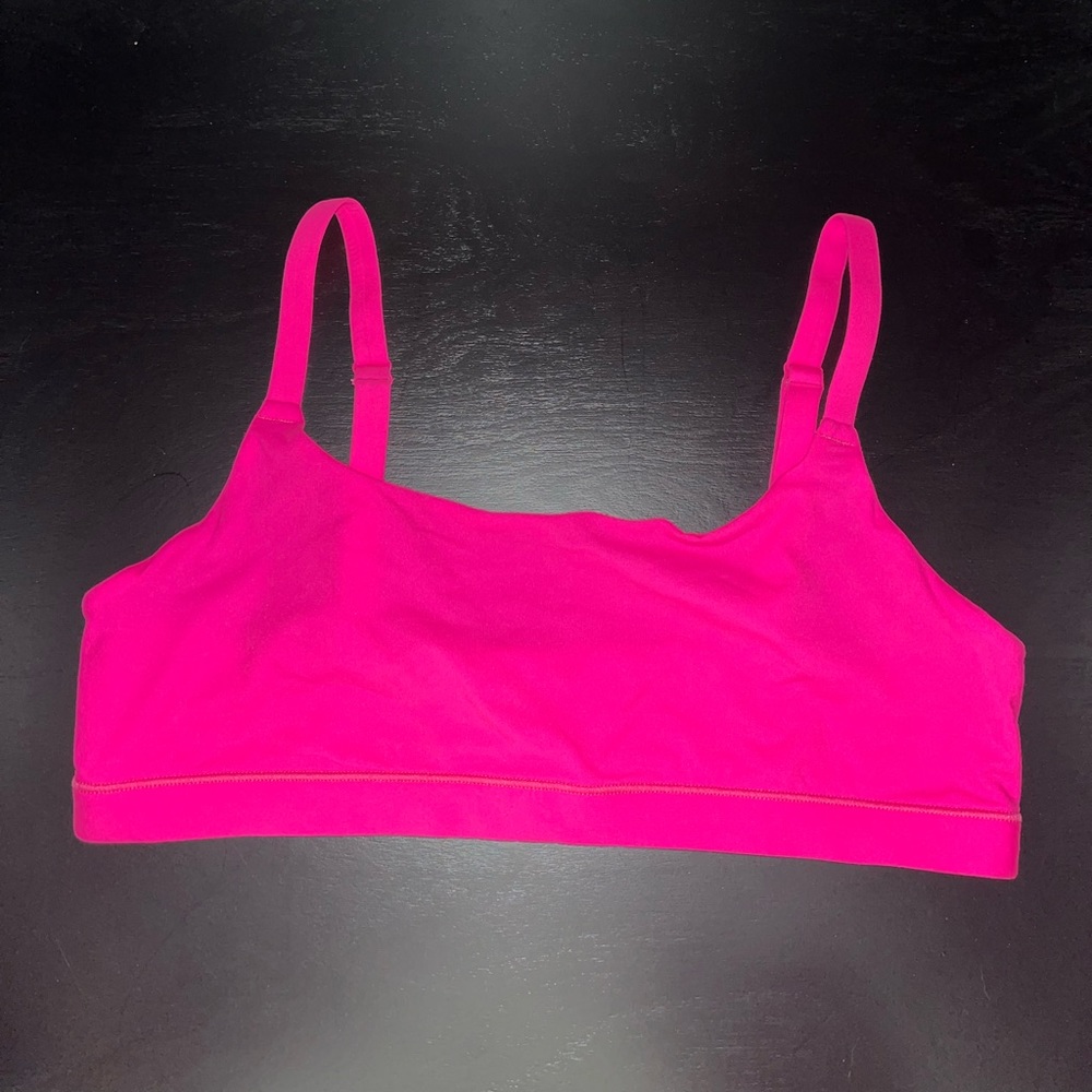 Skims neon pink scoop bralette